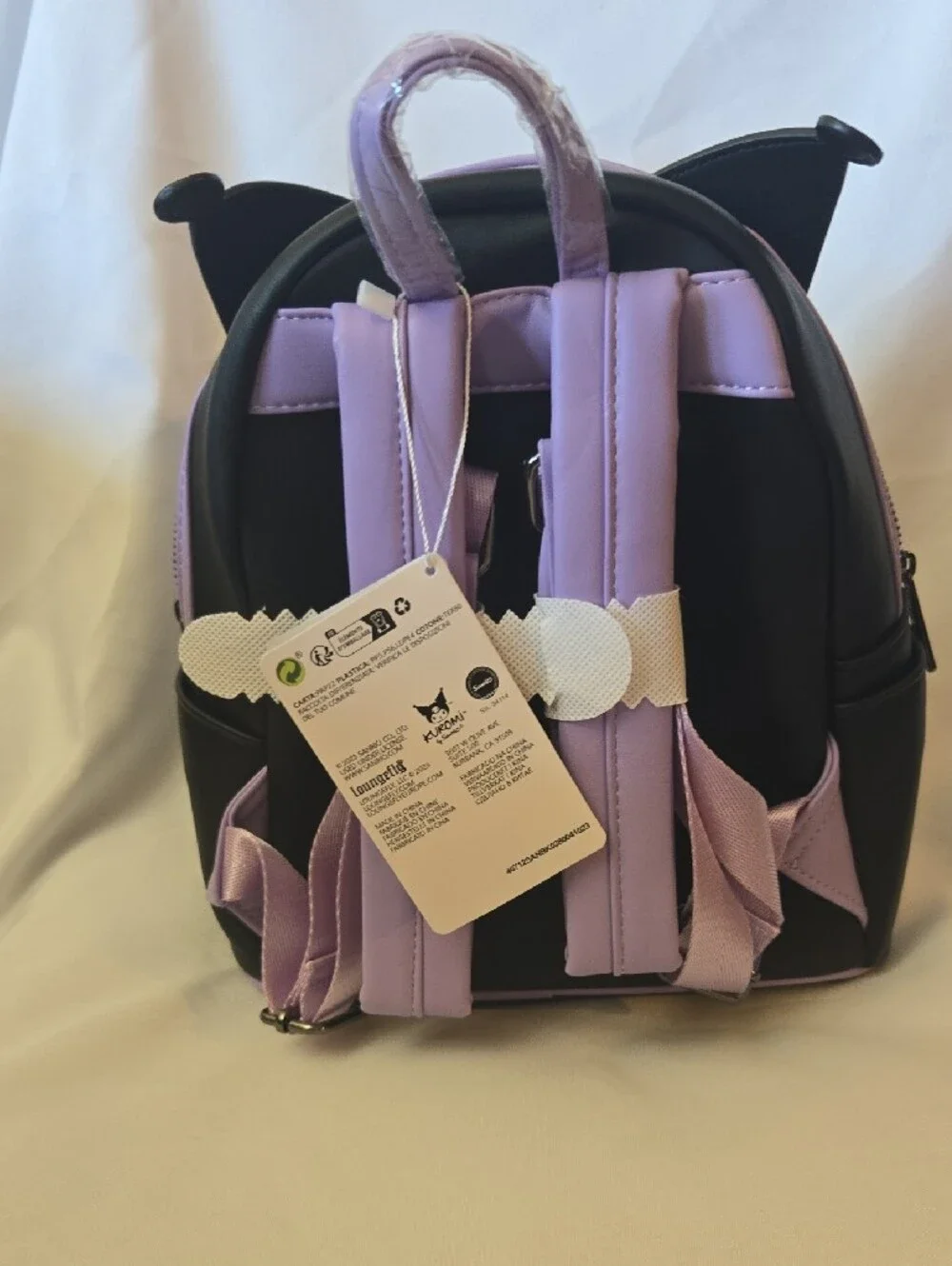 New Sanrio Loungefly Black & Pink Mini Backpack